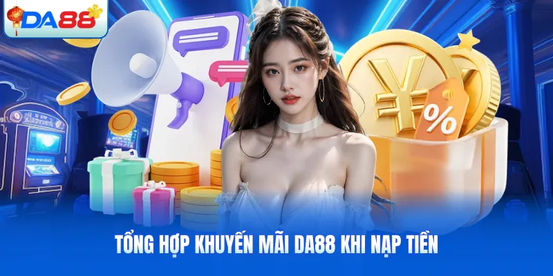 Tổng hợp khuyến mãi DA88 khi nạp tiền